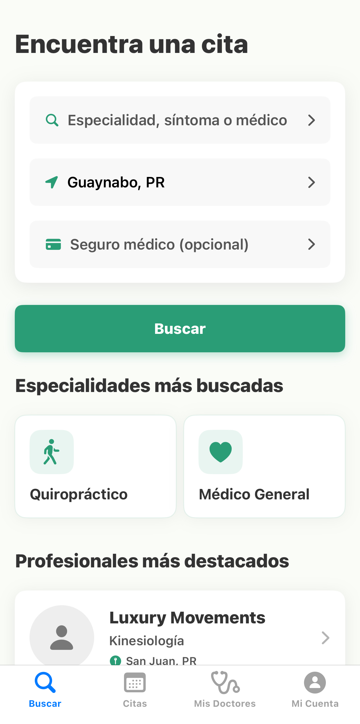 Crear perfil