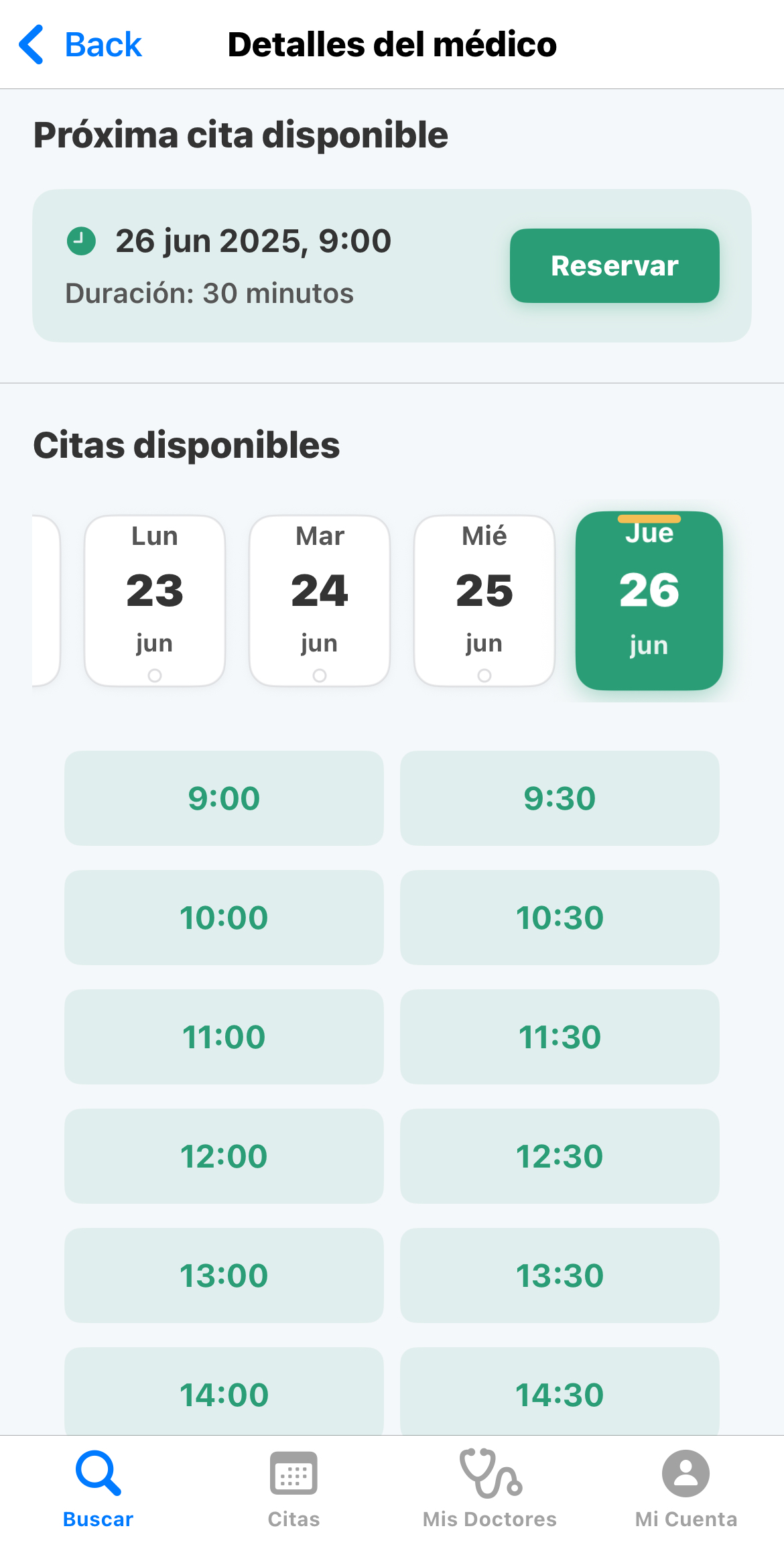 Gestionar práctica